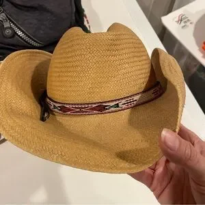 Awesome vintage Golden Gate Hat Co Los Angeles Thunderbird cowboy hat woven band Golden Gate Hat Co Cowboy Hat Made in USA Los Angeles  main image 3